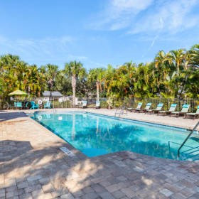 Shimmering resort-style pool